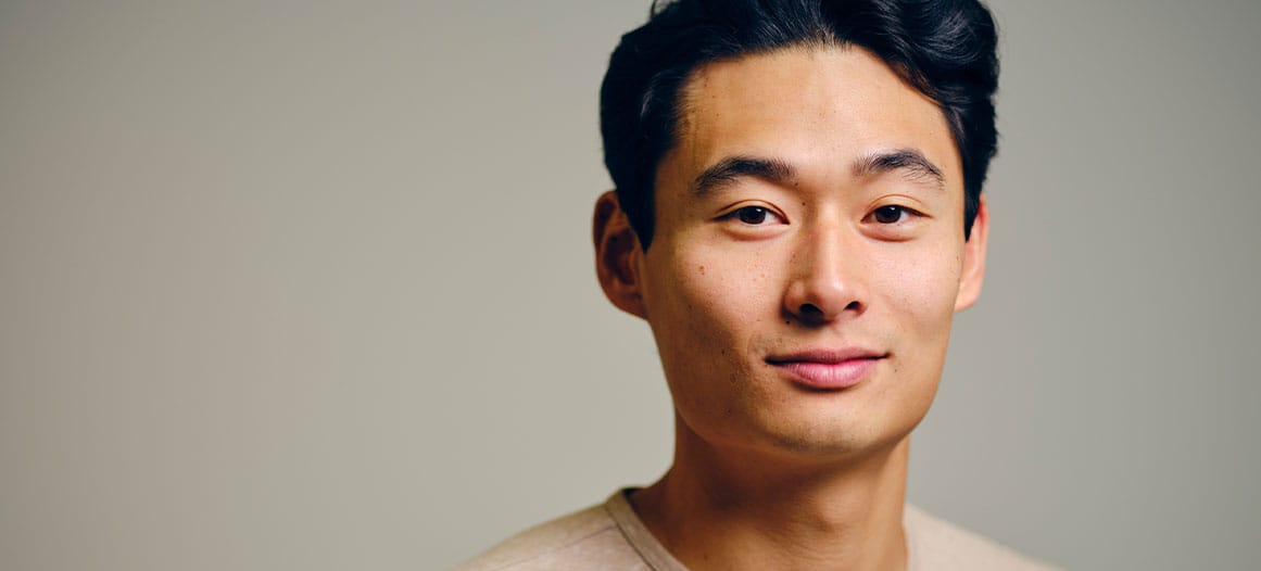 man after his asian eyelid surgery in New Jersey