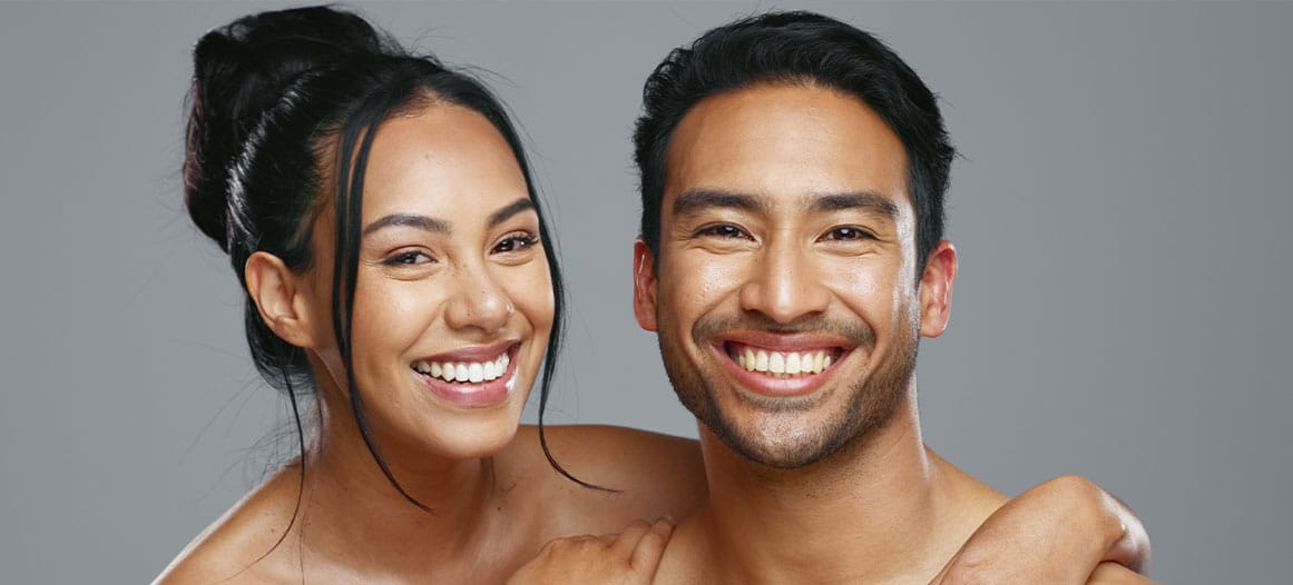 man and woman after both getting a face lift in New Jersey