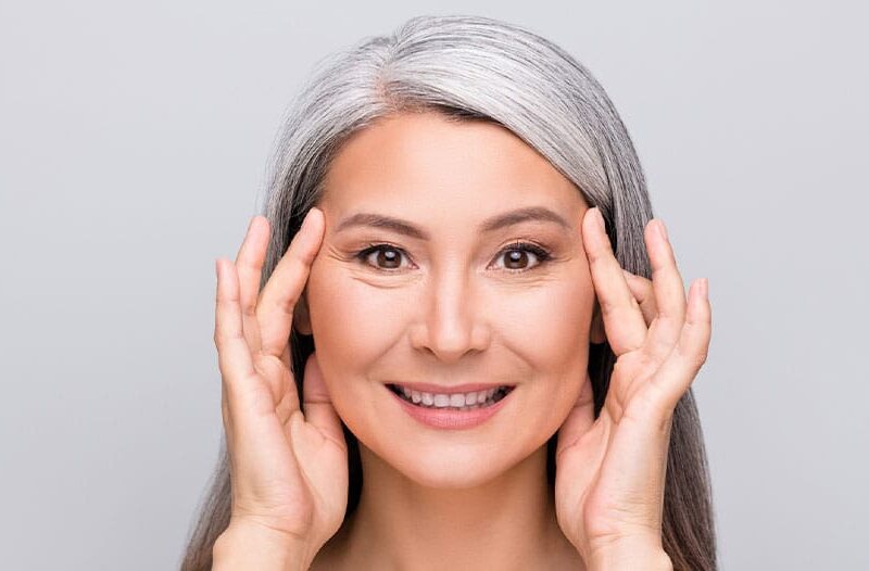 older woman after her facelift in New Jersey