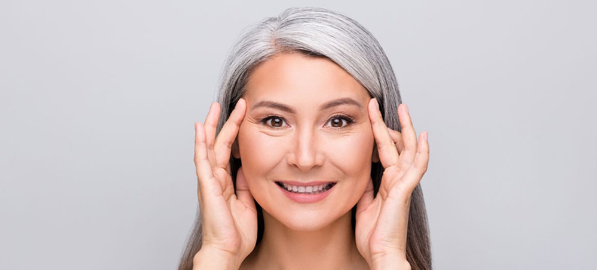 older woman after her facelift in New Jersey