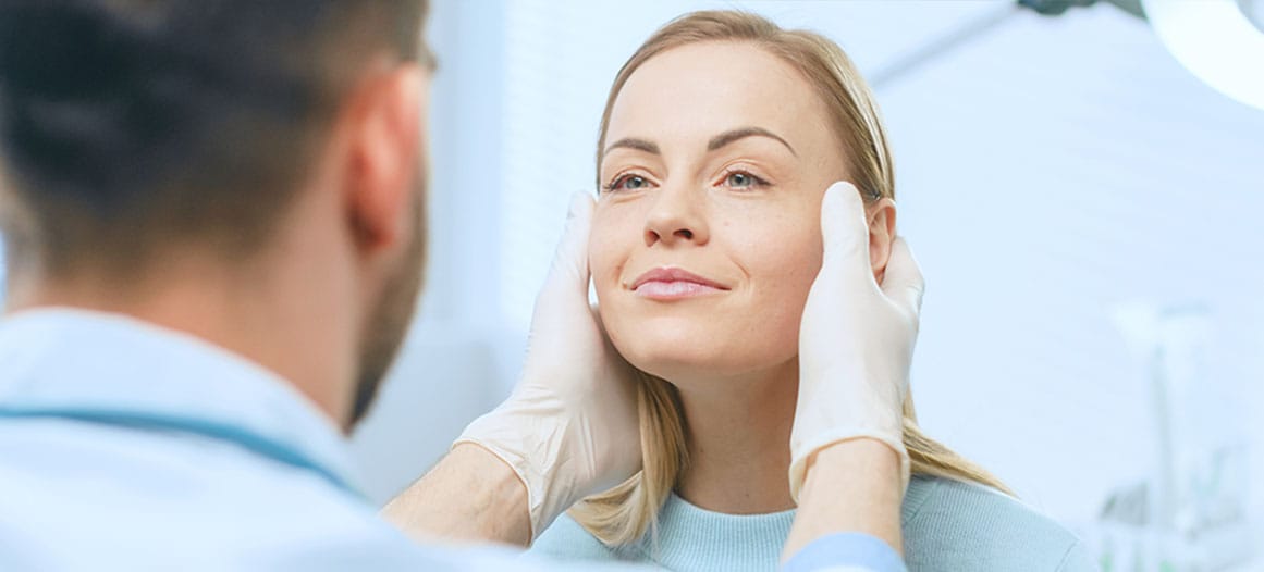 female patient at her facelift consultation in New Jersey